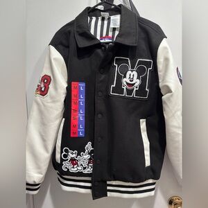 Disney Mickey Mouse Letterman Jacket Lg